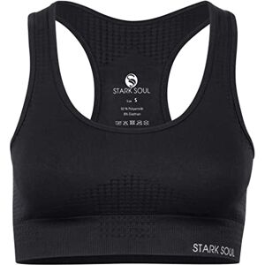 5130_A STARK SOUL Biustonosz sportowy – wyjmowane miseczki, średnie wsparcie różne kolory, rozmiary XS, S, M, L i XL, czarny, XL 5130_A STARK SOUL Biustonosz sportowy – wyjmowane miseczki, średnie wsparcie różne kolory, rozmiary XS, S, M, L i XL, czarny, XL