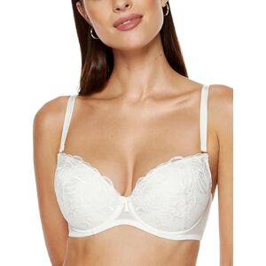 Cherie-B1 Gorteks Lingerie biustonosz push-up, haftowany, damski biustonosz z fiszbinami, wygodny push-up, klasyczny biustonosz – 85B, kremowy, kremowy, 85B Cherie-B1 Gorteks Lingerie biustonosz push-up, haftowany, damski biustonosz z fiszbinami, wygodny push-up, klasyczny biustonosz – 85B, kremowy, kremowy, 85B