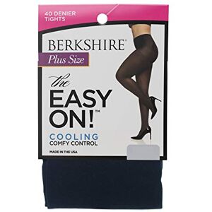 5035 Berkshire Damskie rajstopy chłodzące z mikrofibry The Easy On! 40 Denier Plus Size, granatowy, Queen Petite 5035 Berkshire Damskie rajstopy chłodzące z mikrofibry The Easy On! 40 Denier Plus Size, granatowy, Queen Petite