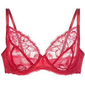FXWB0159LA211-RD0008 Dorina Perfect Lace biustonosz bez wyściółki, biustonosz z pełną miseczką dla kobiet – czerwony, rozmiar 95E miękki, oddychający, komfort na każdy dzień FXWB0159LA211-RD0008 Dorina Perfect Lace biustonosz bez wyściółki, biustonosz z pełną miseczką dla kobiet – czerwony, rozmiar 95E miękki, oddychający, komfort na każdy dzień