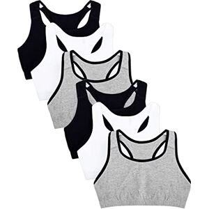 9012 Fruit of the Loom Women's Built Up Tank Style Sports Bra Value Pack, Heather Grey W. Black/White/Black/Heather Grey W. Black/White/Black, 42 9012 Fruit of the Loom Women's Built Up Tank Style Sports Bra Value Pack, Heather Grey W. Black/White/Black/Heather Grey W. Black/White/Black, 42
