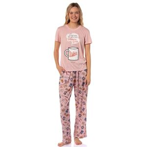 GLM0009SPSW INTIMO Gilmore Girls 'I'd Rather Be Watching Luke's Diner kubek do kawy serial telewizyjny Tossed Icon Sleep piżama zestaw, różowy, L GLM0009SPSW INTIMO Gilmore Girls 'I'd Rather Be Watching Luke's Diner kubek do kawy serial telewizyjny Tossed Icon Sleep piżama zestaw, różowy, L