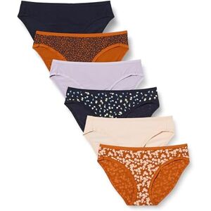 WAE90087FL18_Multicolor, Petal Print Amazon Essentials Women's Bawełniane majtki bikini (dostępne w wersji Plus Size), Pack of 6, Kwiaty/Nadruk płatki/Wielokolorowy, 38 WAE90087FL18_Multicolor, Petal Print Amazon Essentials Women's Bawełniane majtki bikini (dostępne w wersji Plus Size), Pack of 6, Kwiaty/Nadruk płatki/Wielokolorowy, 38
