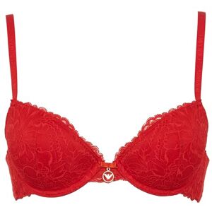 167394 Emporio Armani Eternal Lace Push Up biustonosz damski, Czerwony lakierowany, 34 / C 167394 Emporio Armani Eternal Lace Push Up biustonosz damski, Czerwony lakierowany, 34 / C