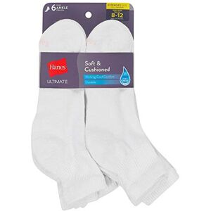 UC126P Hanes Damskie skarpetki do kostek ze szwem na palcach, najwyższy komfort, 6 sztuk, 40.5-46 EU UC126P Hanes Damskie skarpetki do kostek ze szwem na palcach, najwyższy komfort, 6 sztuk, 40.5-46 EU