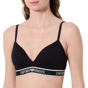 EW000442 EMPORIO ARMANI Damski kultowy biustonosz Logoband wyściełany trójkątny czarny L, Czarny, L EW000442 EMPORIO ARMANI Damski kultowy biustonosz Logoband wyściełany trójkątny czarny L, Czarny, L