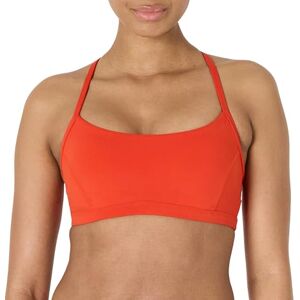 AEWM72261_Bright Red Amazon Essentials Damski Active FormFlex Buttery miękkie lekkie wsparcie Y-Back cienki pasek joga sportowy biustonosz, Żywa czerwień, L AEWM72261_Bright Red Amazon Essentials Damski Active FormFlex Buttery miękkie lekkie wsparcie Y-Back cienki pasek joga sportowy biustonosz, Żywa czerwień, L