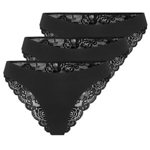 15348960-4801845 Only Onlchloe Lace Brazylia 3-Pack Noos Acc, Black, L (3 sztuki), czarny, L 15348960-4801845 Only Onlchloe Lace Brazylia 3-Pack Noos Acc, Black, L (3 sztuki), czarny, L