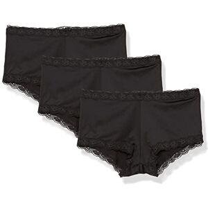 DM3760 Maidenform Damskie majtki boyshort, mikrofibra z koronką, One Fab Fit, zestaw 3 szt., M DM3760 Maidenform Damskie majtki boyshort, mikrofibra z koronką, One Fab Fit, zestaw 3 szt., M