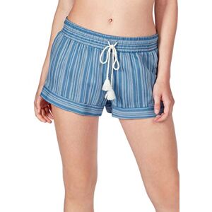 080002 Skiny Spodnie damskie długie Summer Loungewear Shorts, wielokolorowy (Coronetblue Stripe 2496), 36 PL 080002 Skiny Spodnie damskie długie Summer Loungewear Shorts, wielokolorowy (Coronetblue Stripe 2496), 36 PL