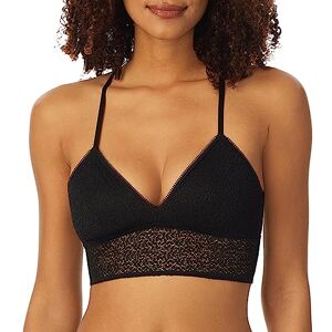 DK4021-B7P-L DKNY Damski nowoczesny koronkowy biustonosz typu racerback Longline Bralette, Czarny, L DK4021-B7P-L DKNY Damski nowoczesny koronkowy biustonosz typu racerback Longline Bralette, Czarny, L
