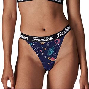 FLTANGALS Franklees Damska bielizna w stylu bikini w kolorze białym, Galaxy, S FLTANGALS Franklees Damska bielizna w stylu bikini w kolorze białym, Galaxy, S