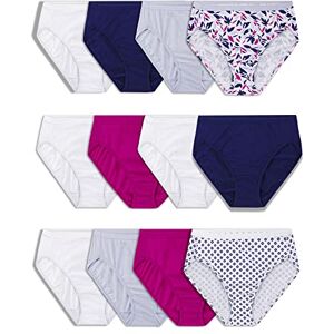 PI.12DHICA.NWV.8.0.0 Fruit of the Loom Damskie bawełniane majtki Eversoft, bez metki i oddychające, 12-pak granatowy/biały/różowy, 8, Hi Cut 12-pak granatowy/biały/różowy, 34 PI.12DHICA.NWV.8.0.0 Fruit of the Loom Damskie bawełniane majtki Eversoft, bez metki i oddychające, 12-pak granatowy/biały/różowy, 8, Hi Cut 12-pak granatowy/biały/różowy, 34