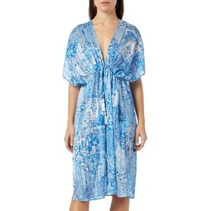 29326464-AL04 aleva Kimono damskie, niebieski biały, S 29326464-AL04 aleva Kimono damskie, niebieski biały, S