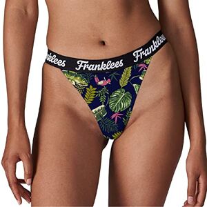 FLTANMDTXS Franklees Damska bielizna w stylu bikini w kolorze białym, Tropiki, XS FLTANMDTXS Franklees Damska bielizna w stylu bikini w kolorze białym, Tropiki, XS
