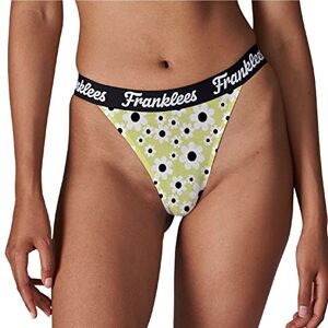 FLTANRTDXL Franklees Damska bielizna w stylu bikini w kolorze białym, Retrodaisies, XL FLTANRTDXL Franklees Damska bielizna w stylu bikini w kolorze białym, Retrodaisies, XL