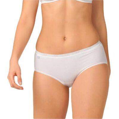 Sloggi Damskie majtki Basic+ Midi 4P, BIAŁE, 60L Sloggi Damskie majtki Basic+ Midi 4P, BIAŁE, 60L
