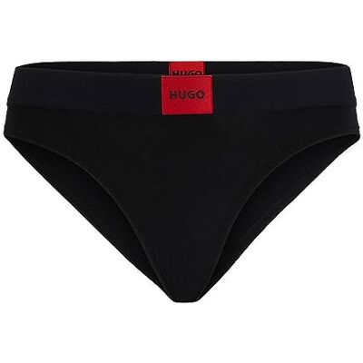 50502754 BOSS Damskie czerwone logo Brief, czarny (Black1), L 50502754 BOSS Damskie czerwone logo Brief, czarny (Black1), L