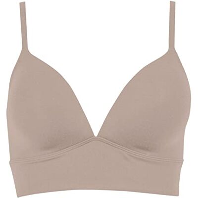 K878 0183 Athena Biustonosz damski Easy Second Skin Bustier Biustonosz z fiszbinami, zakrzywiony i idealny biustonosz Ultra Stretch mikrofibra, Kawa Latte, L K878 0183 Athena Biustonosz damski Easy Second Skin Bustier Biustonosz z fiszbinami, zakrzywiony i idealny biustonosz Ultra Stretch mikrofibra, Kawa Latte, L