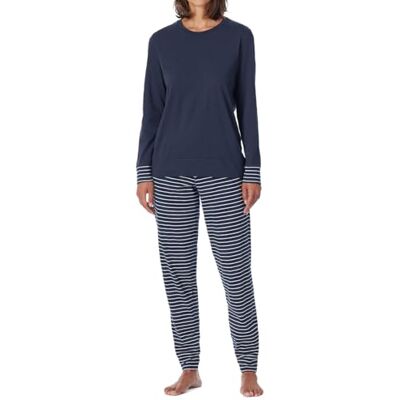 181753 Uncover by Schiesser Damen Schlafanzug Set Shirt langarm mit langer Schlafhose Nachtwäsche 181753 Uncover by Schiesser Damen Schlafanzug Set Shirt langarm mit langer Schlafhose Nachtwäsche