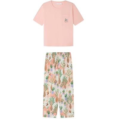 3599168 Women'secret Capri Pyjama Weekly Hope Piżamy damskie, Różowy kolor, M 3599168 Women'secret Capri Pyjama Weekly Hope Piżamy damskie, Różowy kolor, M