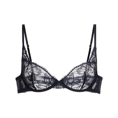 DCWB0012LA211-BK0001 Dorina Perfect Lace biustonosz bez wyściółki, z głębokim dekoltem, dla kobiet – czarny, rozmiar 95B miękki, oddychający, komfort na każdy dzień DCWB0012LA211-BK0001 Dorina Perfect Lace biustonosz bez wyściółki, z głębokim dekoltem, dla kobiet – czarny, rozmiar 95B miękki, oddychający, komfort na każdy dzień
