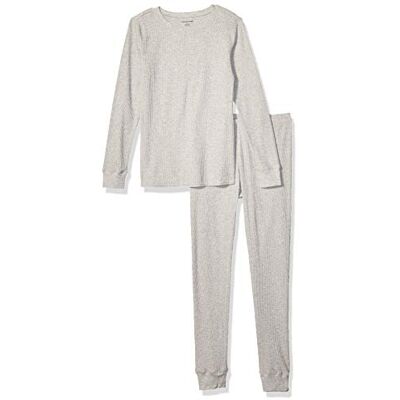 AE1998062-HG-XS Amazon Essentials Damski zestaw piżam o kroju waflowym, szary wrzos, XS AE1998062-HG-XS Amazon Essentials Damski zestaw piżam o kroju waflowym, szary wrzos, XS