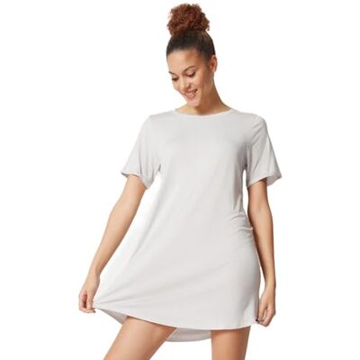080772 Skiny Damska koszula nocna Night in Mix & Match, Quietgrey Stripes, 42 080772 Skiny Damska koszula nocna Night in Mix & Match, Quietgrey Stripes, 42