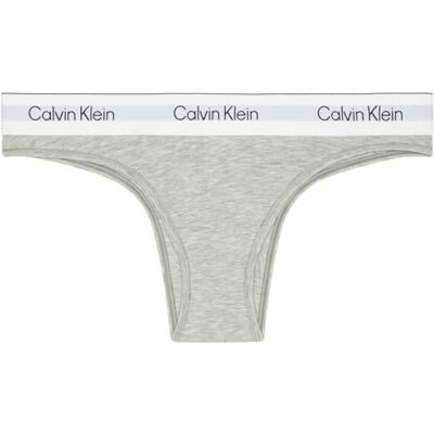 LV00QF8522P7AXS Calvin Klein Damskie majtki brazylijskie z paskiem z logo, Szary (szary wrzos), XS LV00QF8522P7AXS Calvin Klein Damskie majtki brazylijskie z paskiem z logo, Szary (szary wrzos), XS