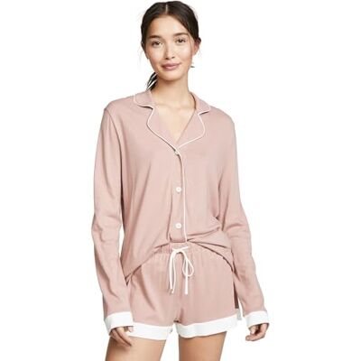 AMOBD9645-282 Cosabella Bella Long Sleeve Top & Boxer PJ Zestaw piżam damskich, Mandor/kość słoniowa, 2X más AMOBD9645-282 Cosabella Bella Long Sleeve Top & Boxer PJ Zestaw piżam damskich, Mandor/kość słoniowa, 2X más
