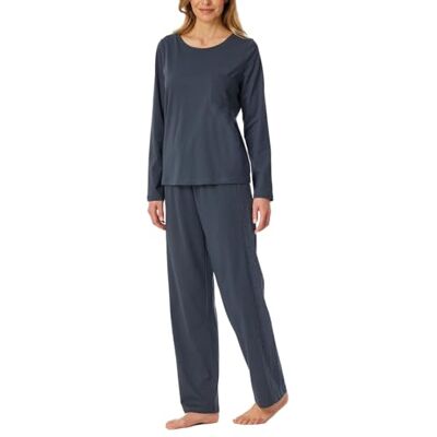 182538 Schiesser Damska piżama długie spodnie z długim rękawem Casual Nightwear zestaw piżamowy, grafitowy_, 46, Grafit_, 46 182538 Schiesser Damska piżama długie spodnie z długim rękawem Casual Nightwear zestaw piżamowy, grafitowy_, 46, Grafit_, 46