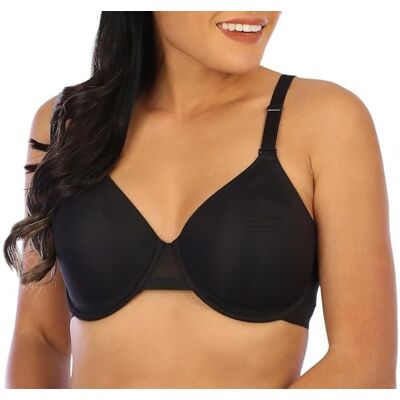 DF4481 Bali Koszulka damska, Ultimate Smoothing Underwire, lekki biustonosz odwracalny, czarny, 38D, Czarny, 85D DF4481 Bali Koszulka damska, Ultimate Smoothing Underwire, lekki biustonosz odwracalny, czarny, 38D, Czarny, 85D