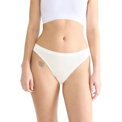 10225668 sloggi Women's GO Sense High Leg majtki damskie, 2P, jedwabne białe, S (2 sztuki), Silk White, S 10225668 sloggi Women's GO Sense High Leg majtki damskie, 2P, jedwabne białe, S (2 sztuki), Silk White, S