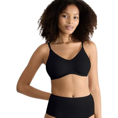 10222318 Sloggi Biustonosz damski Go Daily Cotton Soft Bra (1 opakowanie), Czarny, S 10222318 Sloggi Biustonosz damski Go Daily Cotton Soft Bra (1 opakowanie), Czarny, S