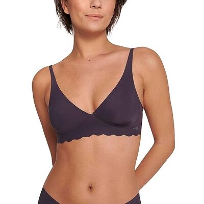 10214720 Sloggi Bralette Zero Mikrofibra 2.0 Miękki Biustonosz Bez Wyściełanych Biustonoszy Głębokie Bielizna, Borówka amerykańska, S 10214720 Sloggi Bralette Zero Mikrofibra 2.0 Miękki Biustonosz Bez Wyściełanych Biustonoszy Głębokie Bielizna, Borówka amerykańska, S
