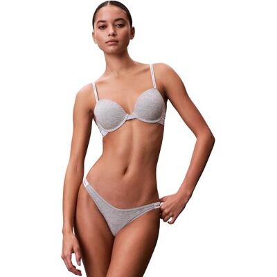 LV00QF8499P7A0C32 Calvin Klein Damska lekka podszewka Demi LV00QF8499 Demi, szara (Grey Heather), 32C, Szary (szary wrzos), 70C LV00QF8499P7A0C32 Calvin Klein Damska lekka podszewka Demi LV00QF8499 Demi, szara (Grey Heather), 32C, Szary (szary wrzos), 70C