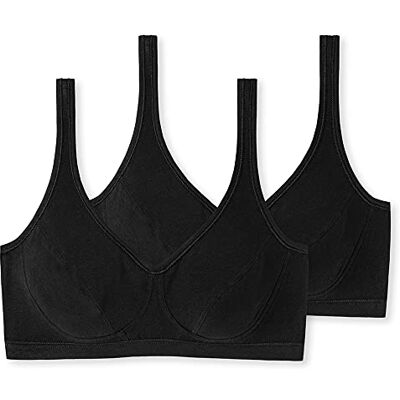 174927 Schiesser Damen 2 PACK Bustier mit Cups Bio Baumwolle 95/5 Organic 174927 Schiesser Damen 2 PACK Bustier mit Cups Bio Baumwolle 95/5 Organic