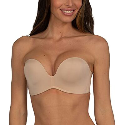 8670-1007 Wonderbra Perfect Strapless Biustonosz Codzienny, Beżowy, 80C 8670-1007 Wonderbra Perfect Strapless Biustonosz Codzienny, Beżowy, 80C