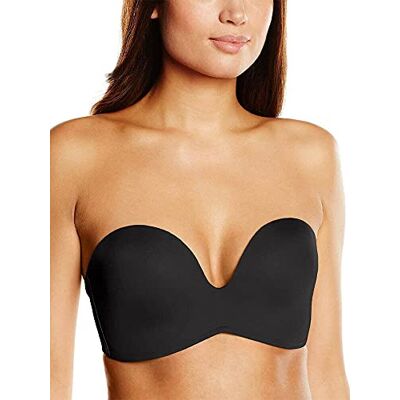 8670-1001 Wonderbra Damski biustonosz bez ramiączek, Czarny, 80B 8670-1001 Wonderbra Damski biustonosz bez ramiączek, Czarny, 80B