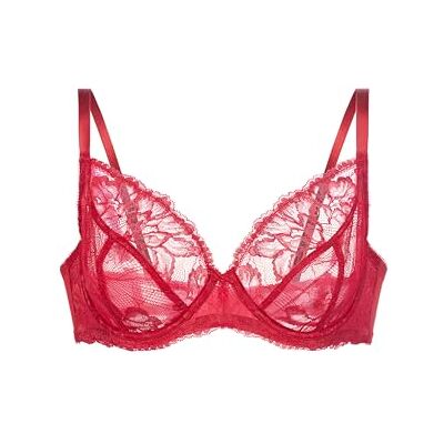 FXWB0159LA211-RD0008 Dorina Perfect Lace biustonosz bez wyściółki, biustonosz z pełną miseczką dla kobiet – czerwony, rozmiar 80D miękki, oddychający, komfort na każdy dzień FXWB0159LA211-RD0008 Dorina Perfect Lace biustonosz bez wyściółki, biustonosz z pełną miseczką dla kobiet – czerwony, rozmiar 80D miękki, oddychający, komfort na każdy dzień
