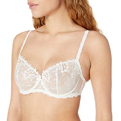 12B330 Simone Perele Damski biustonosz Demi i Balkonetka, kość słoniowa, 80D 12B330 Simone Perele Damski biustonosz Demi i Balkonetka, kość słoniowa, 80D