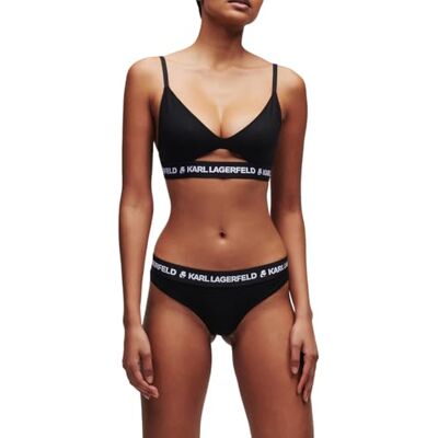 A1W47006 KARL LAGERFELD Bustier Kobiety Logo Peephole Bra A1W47006 KARL LAGERFELD Bustier Kobiety Logo Peephole Bra