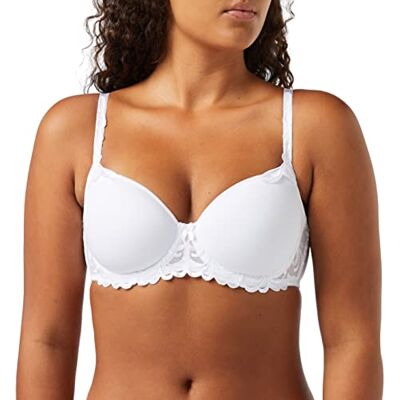 10154414 Triumph Modern Finesse Wp Biustonosz z fiszbinami Kobiety , White Weiß (White 03) , 80B 10154414 Triumph Modern Finesse Wp Biustonosz z fiszbinami Kobiety , White Weiß (White 03) , 80B