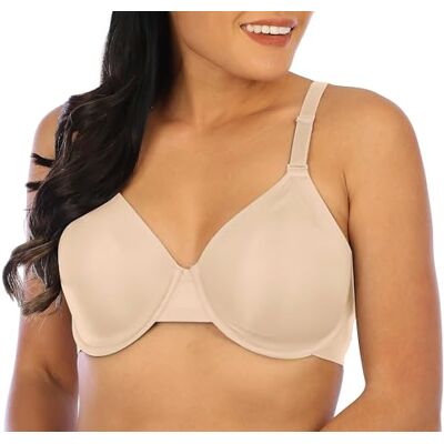 DF4481 Bali Koszulka damska, Ultimate Smoothing Underwire, lekki biustonosz odwracalny, migdałowy, 42D, Migdały, 95D DF4481 Bali Koszulka damska, Ultimate Smoothing Underwire, lekki biustonosz odwracalny, migdałowy, 42D, Migdały, 95D