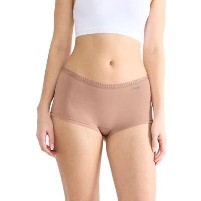 10219652 sloggi Women's GO Crush Short C3P Briefs, Cameo Brown, M (3 sztuki), brązowy Cameo, M 10219652 sloggi Women's GO Crush Short C3P Briefs, Cameo Brown, M (3 sztuki), brązowy Cameo, M