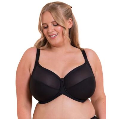 CK061102 Curvy Kate Damski cudownie pełny biustonosz balkonetka, Czarny, 80J CK061102 Curvy Kate Damski cudownie pełny biustonosz balkonetka, Czarny, 80J