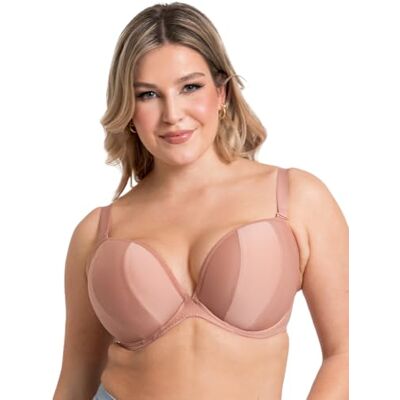CK088108LAT Curvy Kate Superhero Multiway Wyściełany Biustonosz Plunge Latte 32F, Latte, 70G CK088108LAT Curvy Kate Superhero Multiway Wyściełany Biustonosz Plunge Latte 32F, Latte, 70G