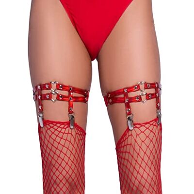 Leg Avenue Bielizna damska, czerwone serce, jeden rozmiar Leg Avenue Bielizna damska, czerwone serce, jeden rozmiar