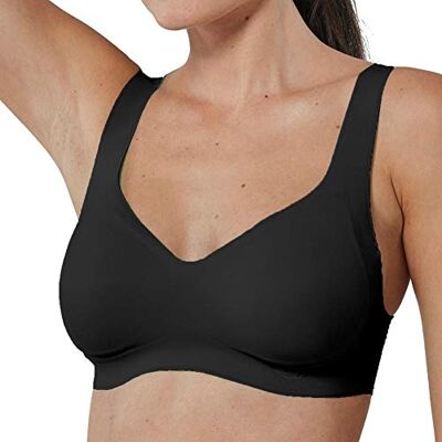 1QR56-04 Sloggi Women's sloggi ZERO Feel Bralette EX Bustier, BLACK, XS 1QR56-04 Sloggi Women's sloggi ZERO Feel Bralette EX Bustier, BLACK, XS