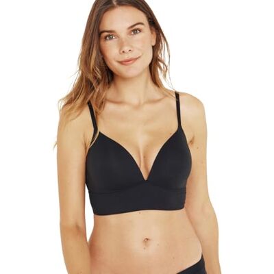 K878 6107 Athena Biustonosz damski Easy Second Skin Bustier Biustonosz z fiszbinami, zakrzywiony i idealny biustonosz Ultra Stretch mikrofibra, czarny, M K878 6107 Athena Biustonosz damski Easy Second Skin Bustier Biustonosz z fiszbinami, zakrzywiony i idealny biustonosz Ultra Stretch mikrofibra, czarny, M